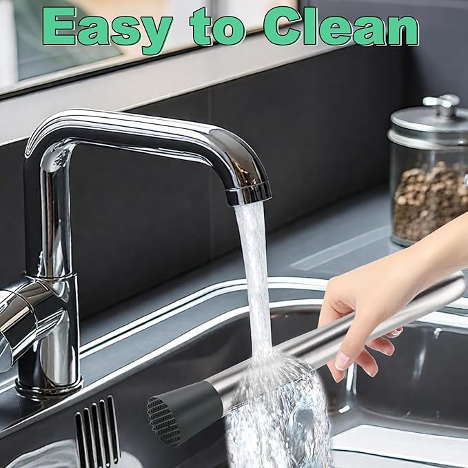 4Pcs 10'' Muddler and Spoon Set for Cocktails 304 Stainless Steel Fruit Smasher Home Bar Bartender Accessories Stirrers Mixing Tools for Mojitos Drinks Lemonade Stand Supplies