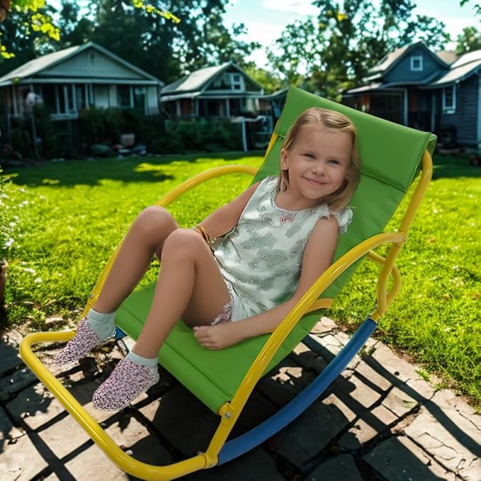 PLATPORTS Big Recliner Chair Oversized - Living Room Chairs - Kids Saucer Chair Seesaw - Toddler Chaise Lounge Reading Chair - Playground Equipment for Home - Backyard, Daycare