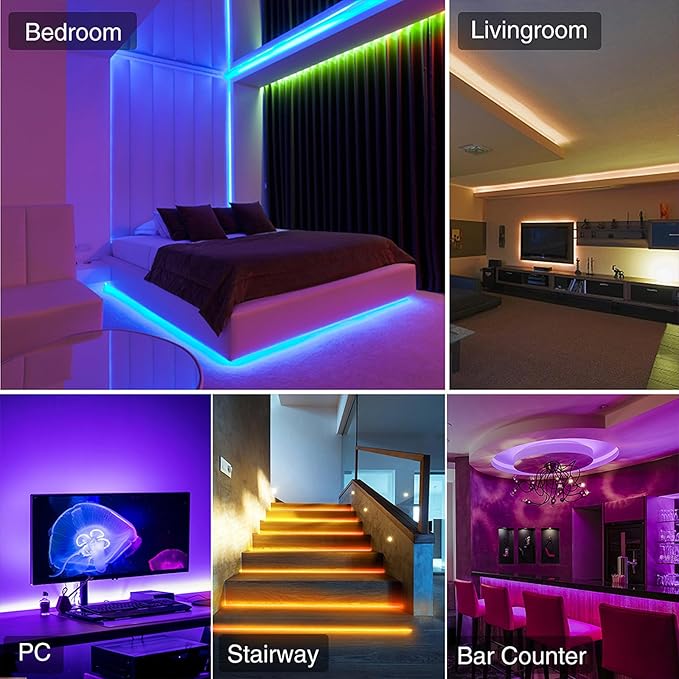 12V Gold COB LED Strip Light Self Adhesive, 480LEDs/m 16.4FT/5M CRI90 2200K Golden Yellow Amber Color LED Tape for Hotel Room Kitchen House Ceiling Decor (DC12V, Without Power Supply)