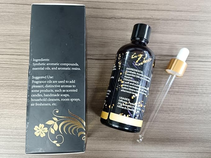 MAYJAM 100ML/3.38FL.OZ Fresh Linen Fragrance Oils with Glass Dropper, Essential Oils for Diffusers for Home, Long Lasting Scented Oils for Diffusers Soap Candle Making