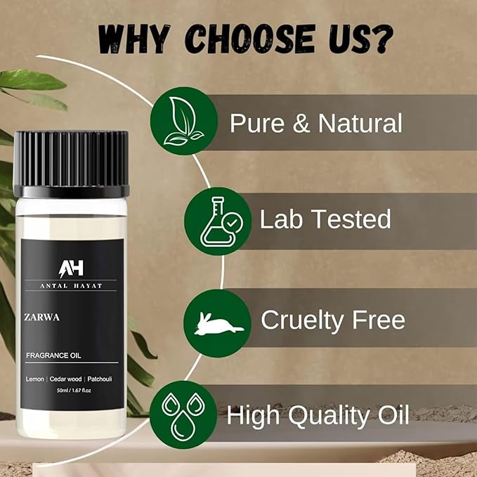 Hotel Scent Zarwa Diffuser Oil 50ml β Inspired by Aventus Cologne β Premium Home Scent β Essential Oil with Lemon, Patchouli, Cedarwood β Luxury Aromatherapy Refill for Diffusers