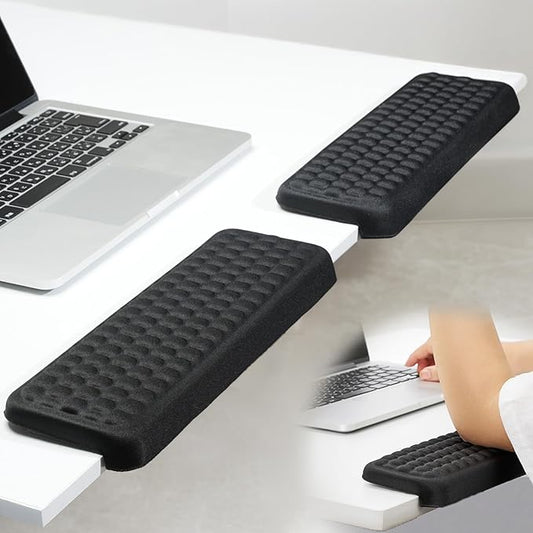 2Pcs Elbow Pad for Desk, L-Shaped Desk EdgeRest withMemory Foam Elbow Support Padding, Desk Edge Non-Slip and Ergonomic Separate Design by KONOVOLY