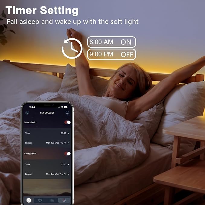 White LED Strip Lights, Dimmable Bright 24V Flexible Tape Light with Remote and App Control, UL-Listed Power Supply, 2700K-6500K White Lights for Bedroom (1 Rolls of 131ft)