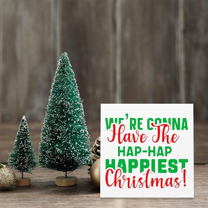 Christmas Holiday Decorations Xmas Vacation Decor Christmas Vacation Merchandise Gifts Funny Thanksgiving Xmas Home Office Kitchen Bathroom Decor 5 x 5 inch