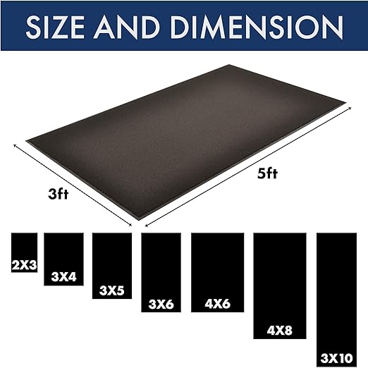 Notrax-141S0048 Carpeted Runner, Black, 4ft. x 8ft.