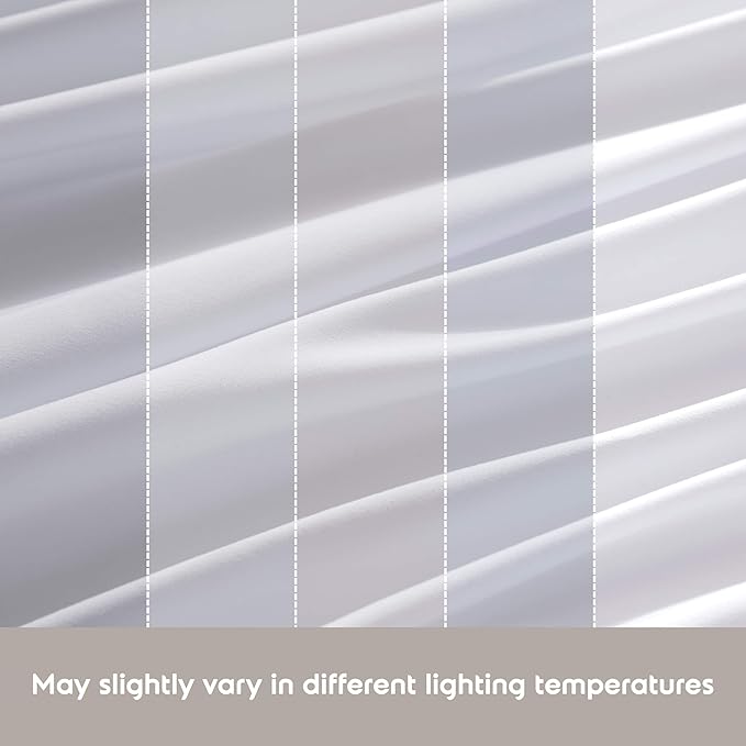 Nestl Extra Deep Twin Sheet Set - 4 Piece Breathable & Cooling Sheets - Hotel Luxury Bedding Set w/18-24 Inch Deep Pockets - Easy & Secure Fit - Super Soft, Wrinkle Free & Comfy - White
