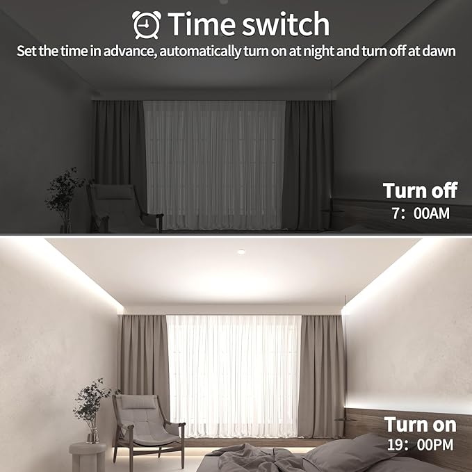 100ft COB LED Strip Lights DC 24V Dimmable 6000K White Flexible LED Tape Light for Bedroom, with Remote and app Control LED Tape Lights,for DIY Home Decoration