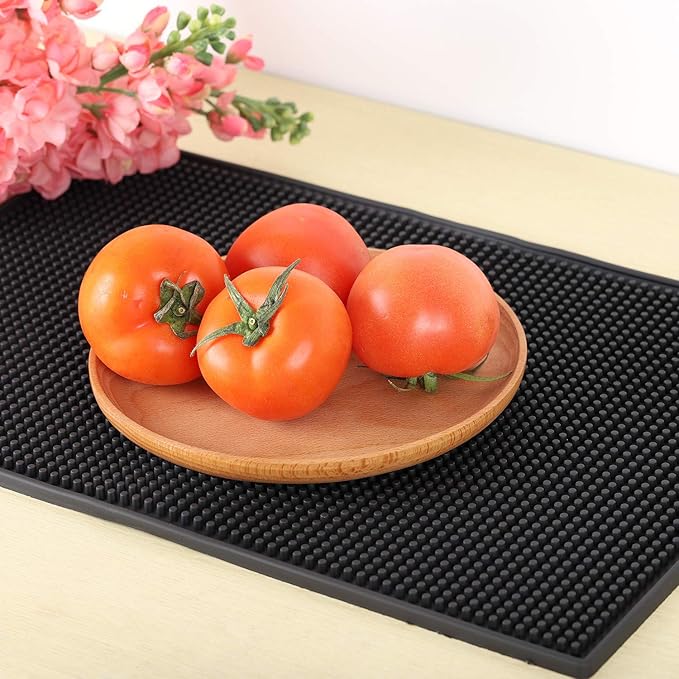 KINJOEK 3 PCS 12 x 18 in Bar Mat, Non Slip Bar Service Spill Mat Drying Mats for Countertop Cocktail Bartender Coffee Beverages