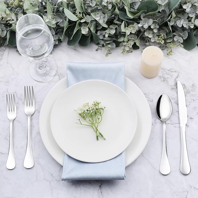 Onader 30 Pieces Silverware Set, 18/10 Stainless Steel Flatware Cutlery Set for 6