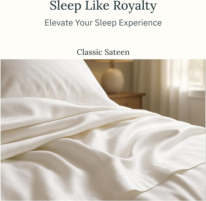 California Design Den Certified Luxury 100% Egyptian Cotton Sheets King Size Bed Set - Soft and Durable Sateen, Deep Pocket King King Size Egyptian Cotton Sheets Set - Grey