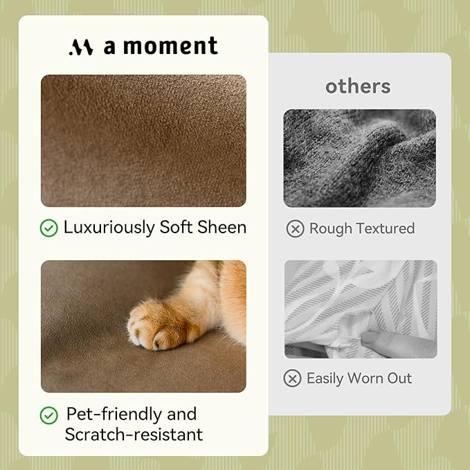 a moment Pack of 2 Dark Brown Stain-Resistant Throw Pillow Covers Pet-Friendly Pillowcases Cushion Covers for Sofa Couch Bed Outdoor Waterproof 18x18 Inch