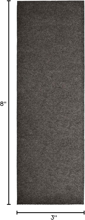 iCustomRug Hallway Runner Rug – 3x8ft Brown, Indoor/Outdoor, Non-Slip Rubber Backing, Low-Profile All-Weather Carpet, Non-Shedding & Easy Care, Entryway Mat Ideal for High Traffic Areas