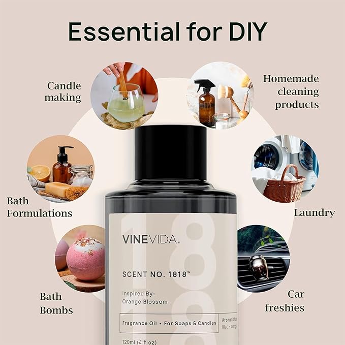 VINEVIDA Scent NO. 1028 Fragrance Oil for Cold Air Diffusers - 120mL (4oz) - Inspired by Nobu Hotel Las Vegas - Hotel Scents for Home