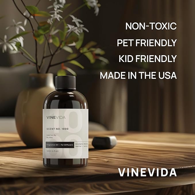 VINEVIDA (32oz) Hotel Fragrance Collection Diffuser Oil - Hotel Scents Diffusers for Home - Cold Air Diffuser Oil - Hotel Scent Essential Oil - Scent No.1004 Inspired by Wynn Hotel