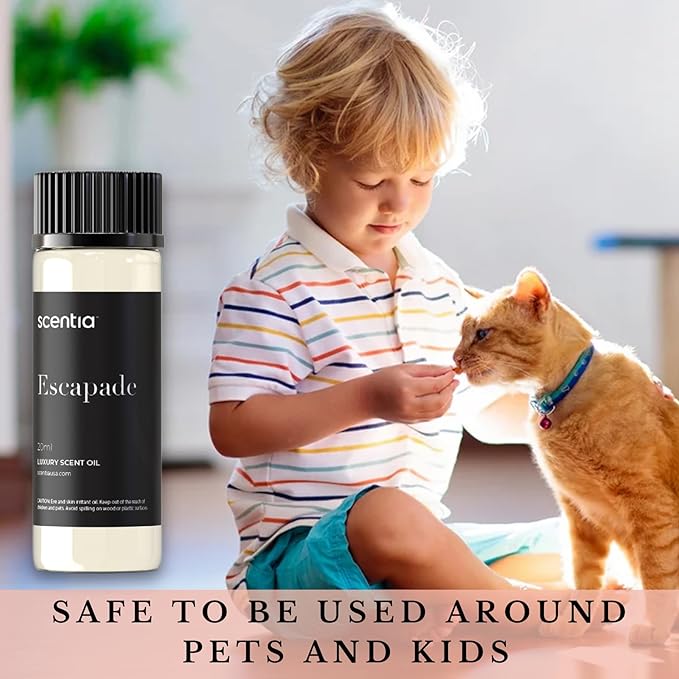 Scentia Hotel Diffuser Oil Inspired by 5-Star Hotel Scent - 20 mL 0.67 fl oz - Aromatherapy Fragrance Oil Inspired by 5 Star Hotel - Escapade