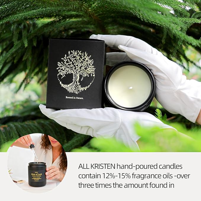 Cedarwood & Vetiver Scented Candle for Men – Manly Luxury Handcrafted Soy Candle, 42H Slow Burning, 7.06oz Black Jar Home Décor, Premium Fragrance Oil, Ideal Candle Gifts for Men