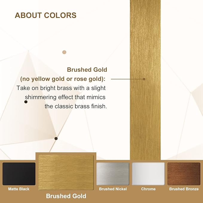 ANDY STAR 24"x36" Gold Mirror, Brushed Brass Scalloped Wall Mirror, Bathroom Wall Mirror with Stainless Steel Metal Framed Ideal for Bedroom, Hallway