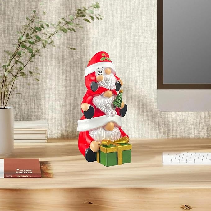 Christmas Gnomes Decorations, Winter Gnome for Indoor Home Table Decor, Cute Christmas Figurines Make Thoughtful Gifts for Family or Friends, Symbolizing Good Luck and Happiness
