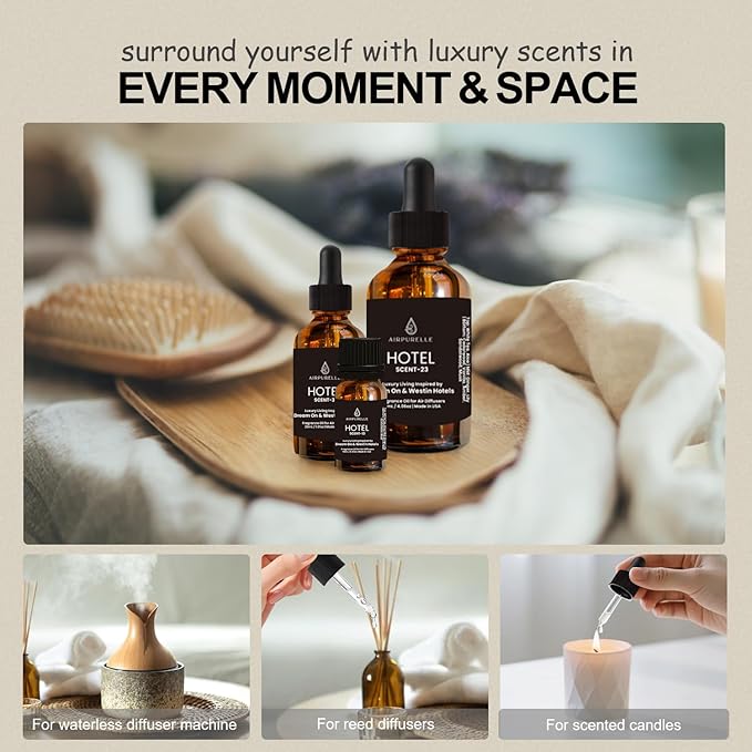 Luxury Diffuser Oil – Crisp White Tea, Lily & Warm Sandalwood Aromatherapy Premium Fragrance Oil for Ultrasonic and Waterless Diffusers 1‑Pack (1 × 1.02 fl oz)-“Dream On” Scent