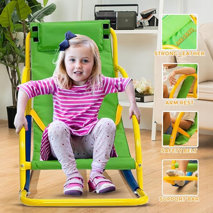 PLATPORTS Big Recliner Chair Oversized - Living Room Chairs - Kids Saucer Chair Seesaw - Toddler Chaise Lounge Reading Chair - Playground Equipment for Home - Backyard, Daycare