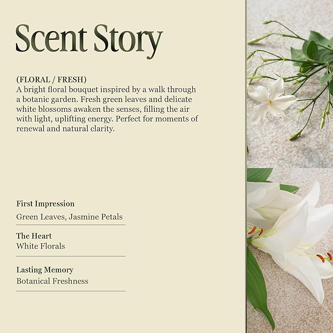 Scented Luxury Candles in Handmade Ceramic Jars, Soy Wax | Flower Bomb β Lily of The Valley & Jasmine, Large Candle | Non Toxic, 2 Wicks, Reusable Yellow Jar | Natural Spring Aromatherapy for Women