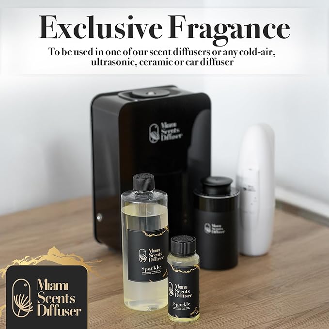 Sparkle Scent Inspired by The Ritz- Carlton Maui Hawaii Hotel 4 FlOz - 120 ml Essential Oils Aroma for Home Diffuser Luxury Fragance Refill Aromatherapy Fresh Blend of Floral, Citrus, Woody & Amber.