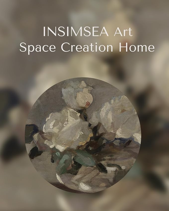 InSimSea Framed Canvas Wall Art Framed Wall Decorations, Mid Century Modern Wall Decor, Botanical Wall Art for Farmhouse Kitchen Office Bathroom Decor 12x16In
