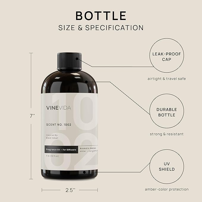 VINEVIDA (16oz) Hotel Fragrance Collection Diffuser Oil - Hotel Scents Diffusers for Home - Cold Air Diffuser Oil - Hotel Scent Essential Oil - Scent No.1002 Inspired by Edition Hotel