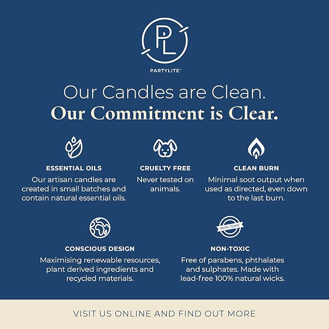 PartyLite Sea Grass Eucalyptus Scented, Notes of Eucalyptus, Lemon, Seagrass & Driftwood, 13.2oz 3-Wick Jar Candle, 45 Hour Burn Time, Luxurious Fragrance, Ideal for Gifting