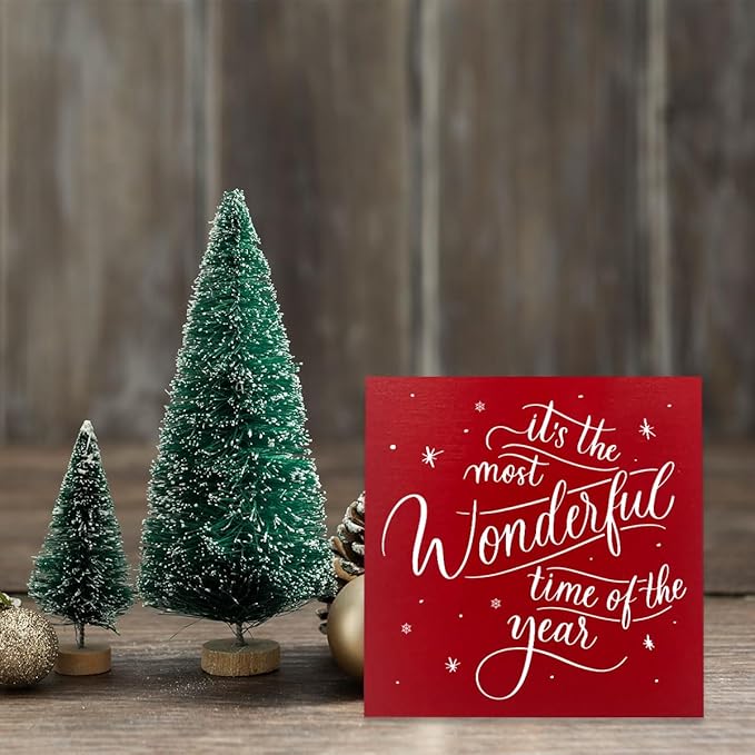 Christmas Vacation Holiday Decorations - Merry Xmas Decor - 5 x 5 Inches