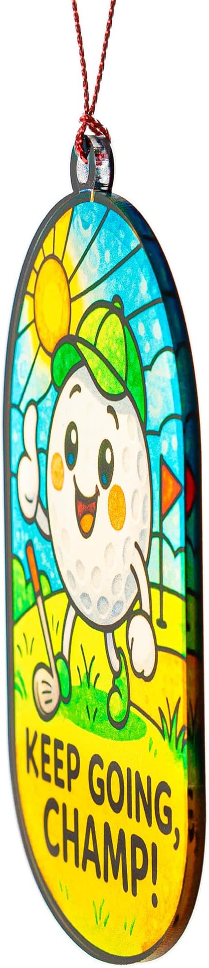 Golf Gifts for Women Golfers, Golf Christmas Ornament, Christmas Ornament 2025, Suncatcher Effect Stained Glass Window Hanging, car Hanging Accessories