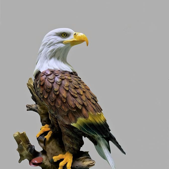 13 Inch Eagle Statue - Handcrafted Bald Eagle, Outdoor Decorations for Yard, Premium Eagle Decor for Home/Study/Living Room, Eagles Gifts for Men