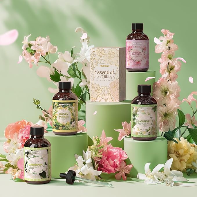 Gardenia Essential Oil 4 Fl Oz (120ml), ARVIDSSON Pure & Natural Gardenia Oil, Aromatherapy Essential Oils for Diffuser, Candle Making, Room Spray Diffuser Oils, Scented Oil Gift for Women