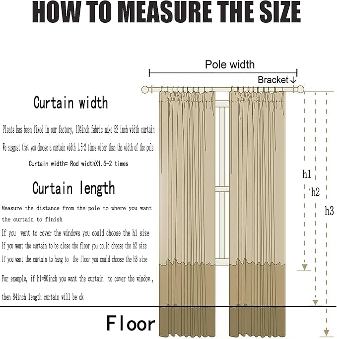 Chiffon Sheer Curtains 72-inch Long Living Room Pinch Pleated Off White Sheer Curtains 1 Panel Light Filterring Semi-Sheer Curtain for Farmhouse Bedroom Pinch Pleat,W52 x L72