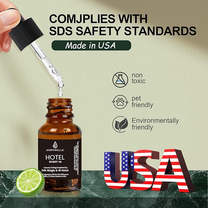Luxury Diffuser Oil – Uplifting Citrus, Soft Florals & Warm Wood Aromatherapy Premium Fragrance Oil for Ultrasonic and Waterless Diffusers 1‑Pack (1 × 1.02 fl oz)-“24K Magic” Scent