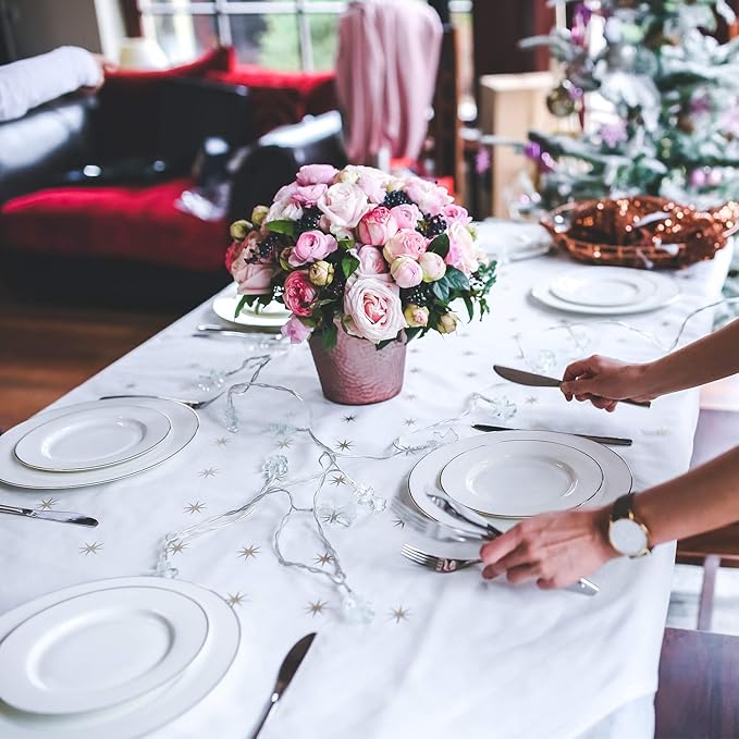 65 Piece Silverware Flatware Cutlery Set, Stainless Steel Fork Spoon Knife Sets for 12, Dishwasher Safe,Ergonomic Design Size and Weight