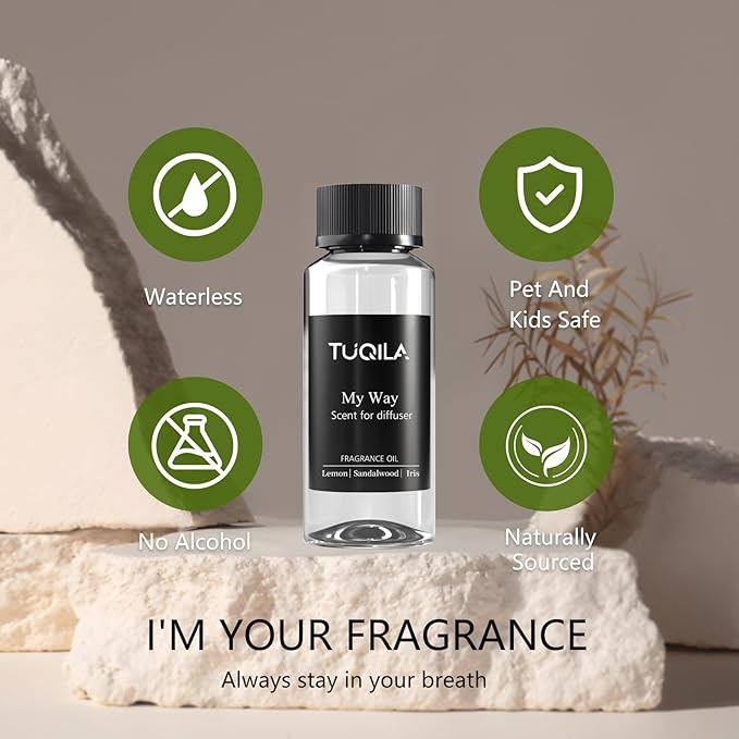 Hotel Luxury Waterless Diffuser Oil My Way, Essential Scent Oil Usage Cold Air Waterless Diffuser, Scents Oils Bottle120 ML Home Natural Flavour