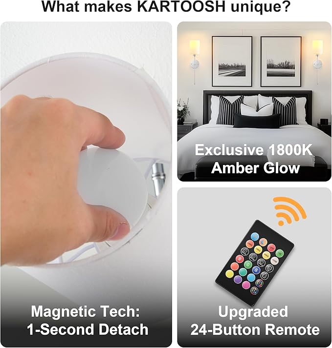 Battery Operated Wall Sconce Set of Two,Wireless Rechargeable Wall Light With Remote Control, Dimmable, 1800K/3000K/4000K/6000K/RGB, Timer, for Living Room, Bedroom, Fireplace, TV, 26.8 Inch, Chrome