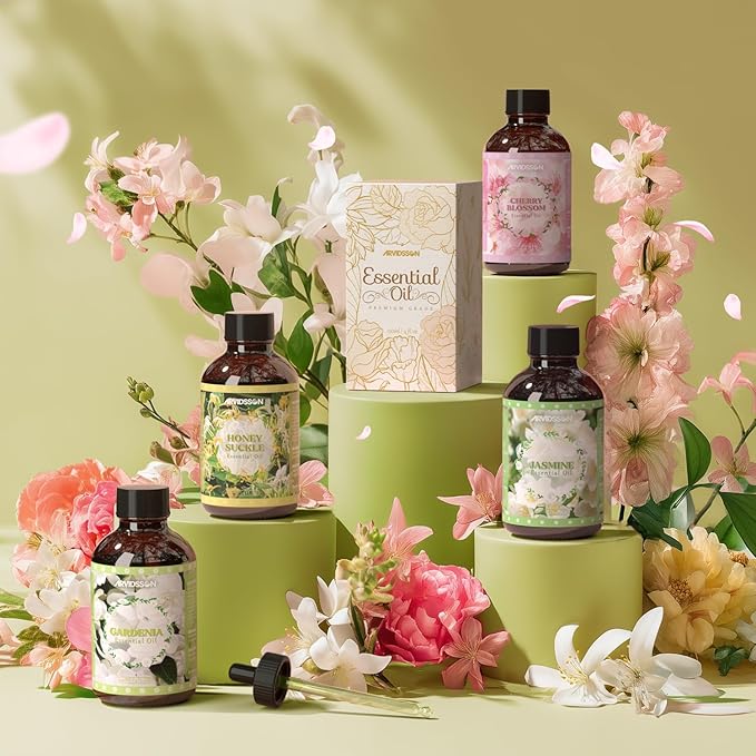 Honeysuckle Essential Oil 4 Fl Oz (120ml), Pure & Natural Honeysuckle Oil, Aromatherapy Essential Oils for Diffuser, Candle Making, Room Spray Diffuser Oils, Scented Oil Gift for Women
