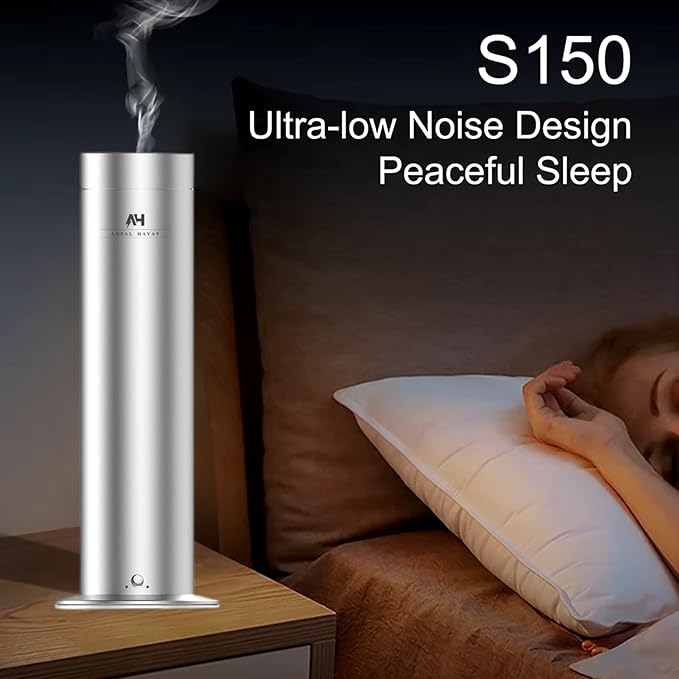 Electric Waterless Essential Oil Diffuser Starter Kit - Covers Up to 1000 Sq Ft - Essential Oil Diffuser for Large Rooms - Hotel-Inspired Home Aroma - Remote Control + 5 Premium Scent Oils Included