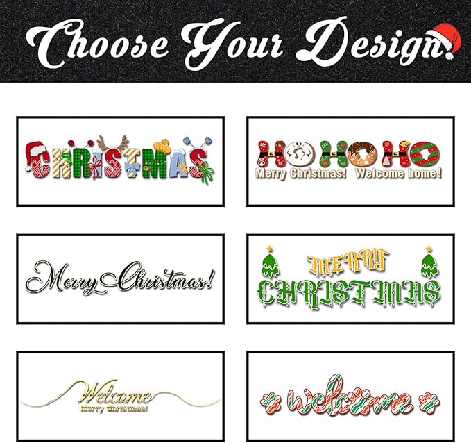 Custom Christmas Name Door Mat for Family, Personalized Christmas-Decor Indoor, Custom Merry-Christmas Door Mat, Christmas Decor Gifts Customized