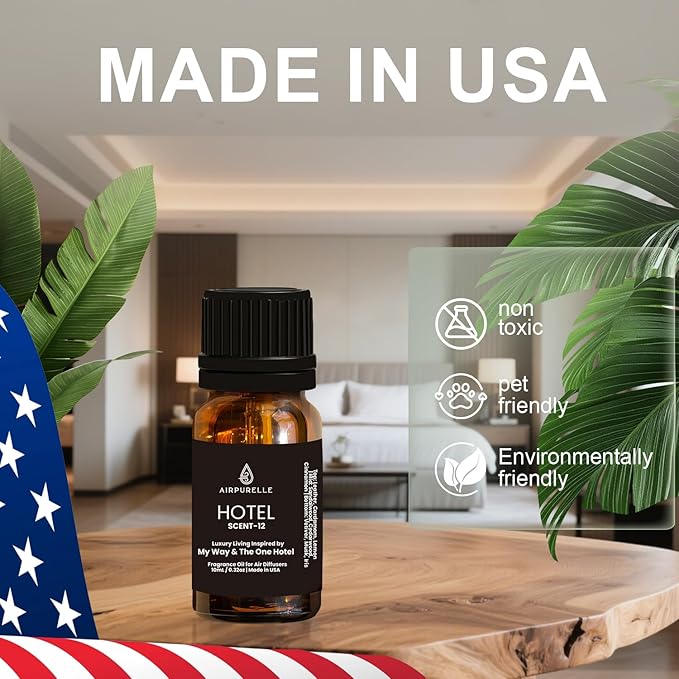 Luxury Diffuser Oil – Sumptuous Leather, Warm Sandalwood & Elegant Iris Premium Fragrance Oil for Ultrasonic and Waterless Diffusers and Crafting 2‑Pack (2 × 0.34 fl oz)-“My Way” Scent