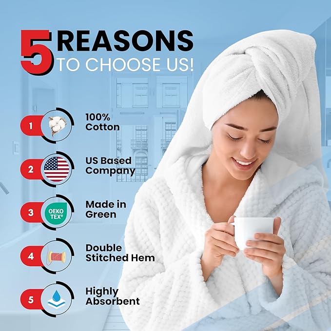 Infinitee Xclusives 100% Cotton Luxury Bath Towels Set of 2 (27x54 Inches) (Burgundy, Bath Towels - Pack 2)