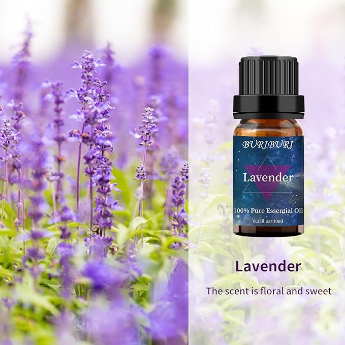 Lavender and Peppermint Essential Oil, 100% Pure, Undiluted, Natural, Organic Aromatherapy Essential Oils Gift Set, 10MLx2