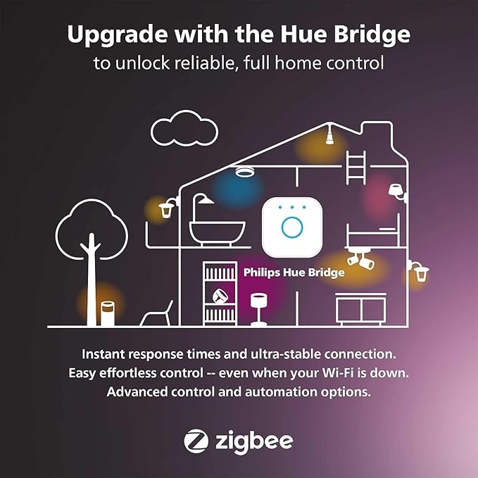 Philips Hue White and Color Ambiance Gradient PC LED Lightstrip for 24'' to 27'' Monitors Requires Hue Hub, Compatible with Alexa, HomeKit, and Google Assistant, Black (578294)
