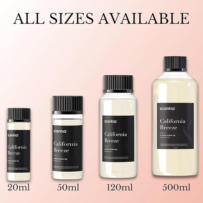 Scentia Hotel Diffuser Oil Inspired by The Delano Beach Club Hotel Scent - 20 mL 0.67 fl oz - Essential Oil Blend Orange, Green Tea & Jasmine for Aromatherapy Diffusers - California Breeze