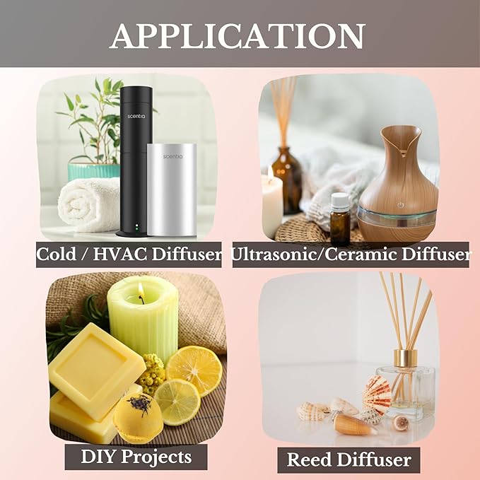 Scentia Hotel Diffuser Oil Inspired by Fairmont Hotel Scent - 20 mL 0.67 fl oz - Fragrance Oil Blend Rose, Oud Wood & Clove Notes for Aromatherapy Diffusers and Humidifiers - Lost Rose