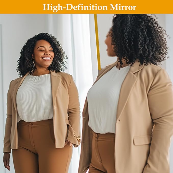 Arched Full Length Mirror, 64"X21" Large Floor Mirror, Full Body Mirrors for Leaning or Hanging, Standing Mirrors for Bedroom, Living Room,Dressing Room, Aluminum Alloy Frame, Gold