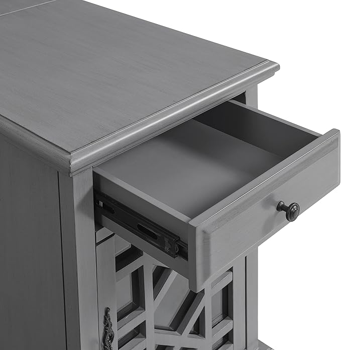 Martin Svensson Home Elegant, Grey Chairside End Table (810078)