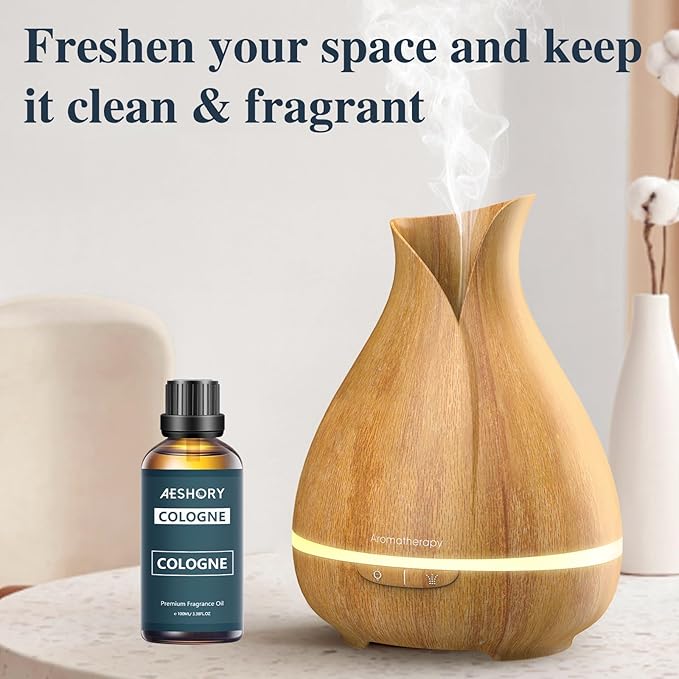 Cologne Fragrance Oil 3.38FL.OZ - Aromatherapy Essential Oils for Diffusers for Home, Cologne Scented Oils for Massage, Soap Candle Making Scents - 100ML